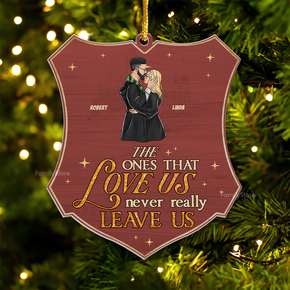 Wizard And Witch  HaPo The Ones That Love Us Never Really Leave Us - Personalized Acrylic Ornament - Gift For Couple, Husband Wife CL20 NH96 - Image 5