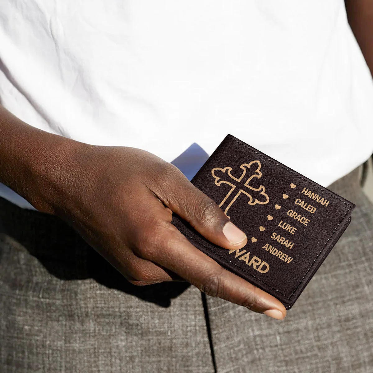 The Only Thing - Personalized Folded Wallet For Men - Image 3