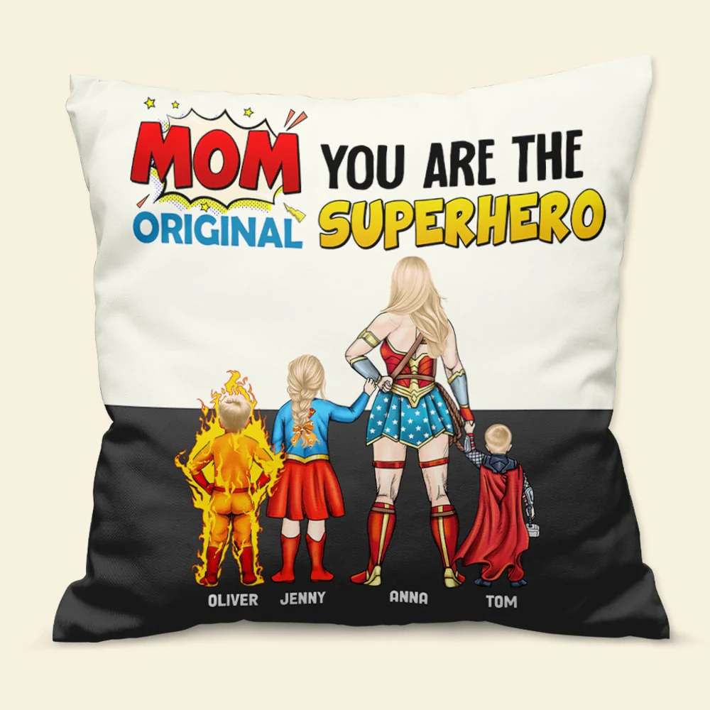 The Original Super Hero, She Is My Mom - Personalized Pillow- Gift For Mom, Mother's Day  - CL02 NA94 - Image 3