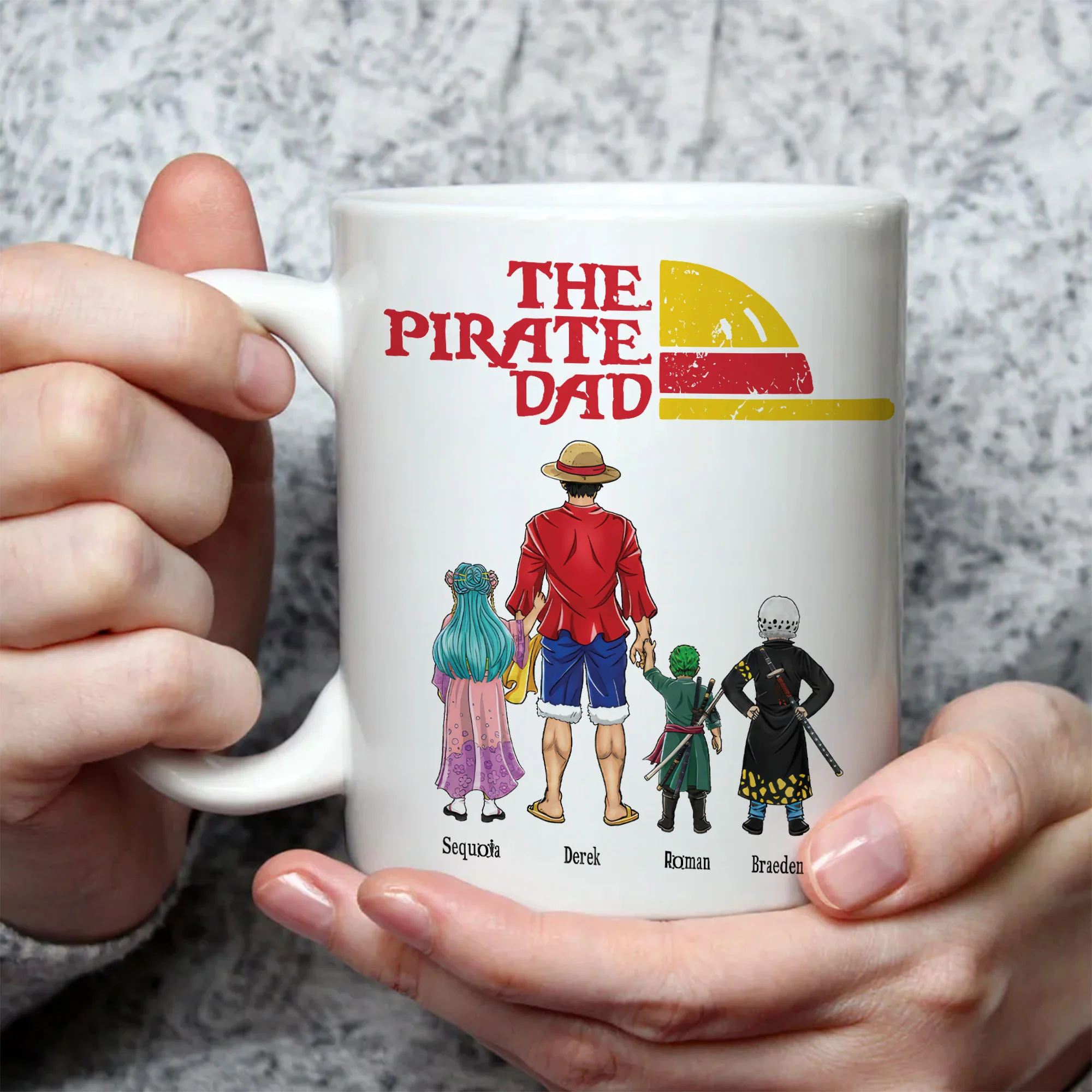 OnPi Pirate Adventure The Pirate Dad Hat - Gift For Dad - Personalized Ceramic Mug - CL11 NA94 - Image 3