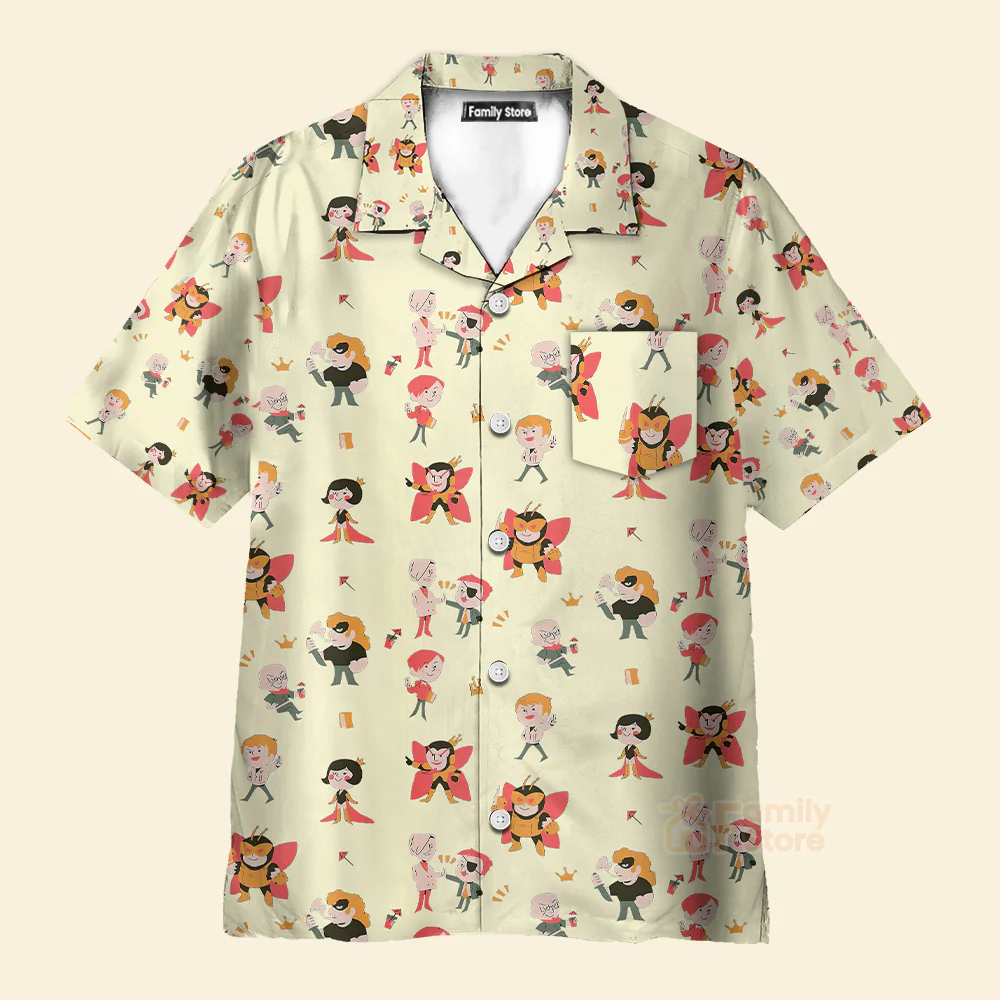 The Venture Bros Pattern Hawaiian Shirt - Image 2