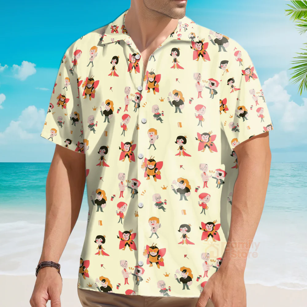 The Venture Bros Pattern Hawaiian Shirt - Image 4