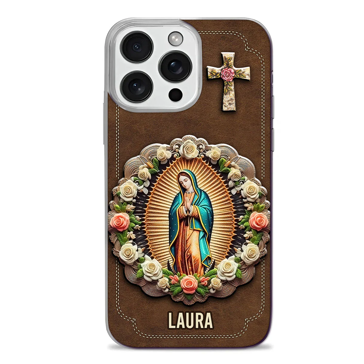 The Virgin Mary Retro Style - Personalized Phone Case TD118