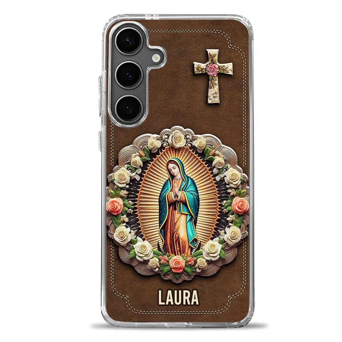 The Virgin Mary Retro Style - Personalized Phone Case TD118 - Image 2