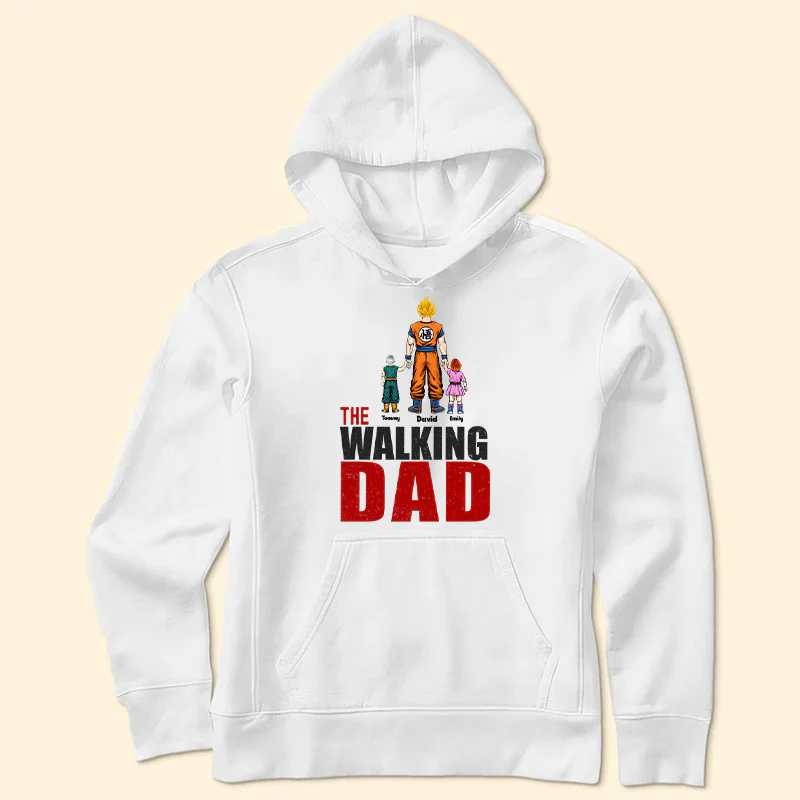 The Walking Dad Ver.2 - Gift For Father, Dad - Personalized TShirt - Image 3