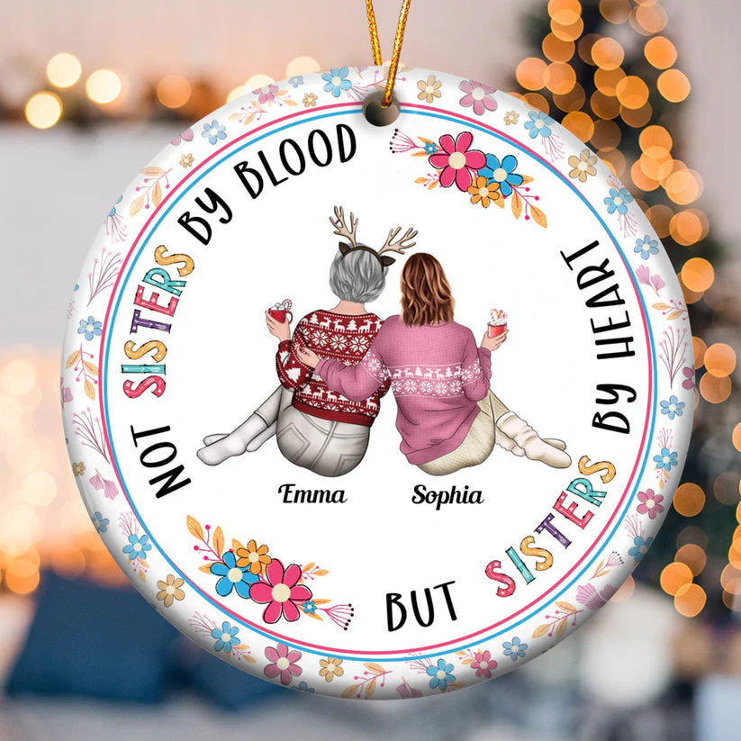Peanut Christmas Couple Kissing You - Gift For Couples - Personalized Ceramic Ornament - GR8 - Image 5