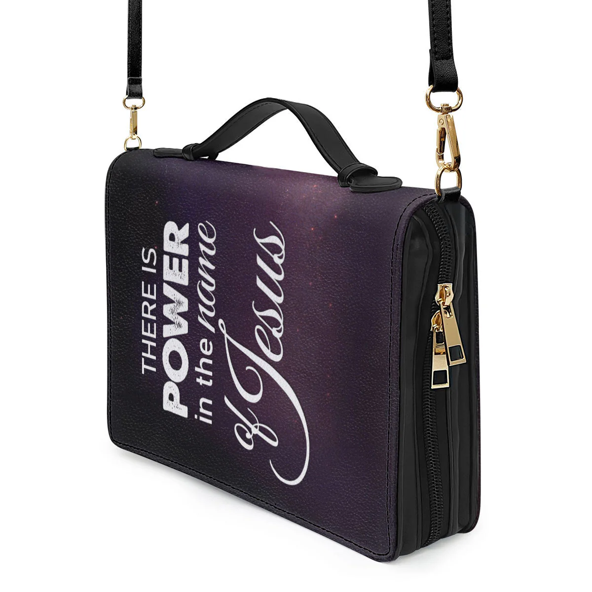 There Is Power In The Name Of Jesus - Scripture Gifts For Women Of God - Personalized Bible Covers - AT4082462 - Image 5