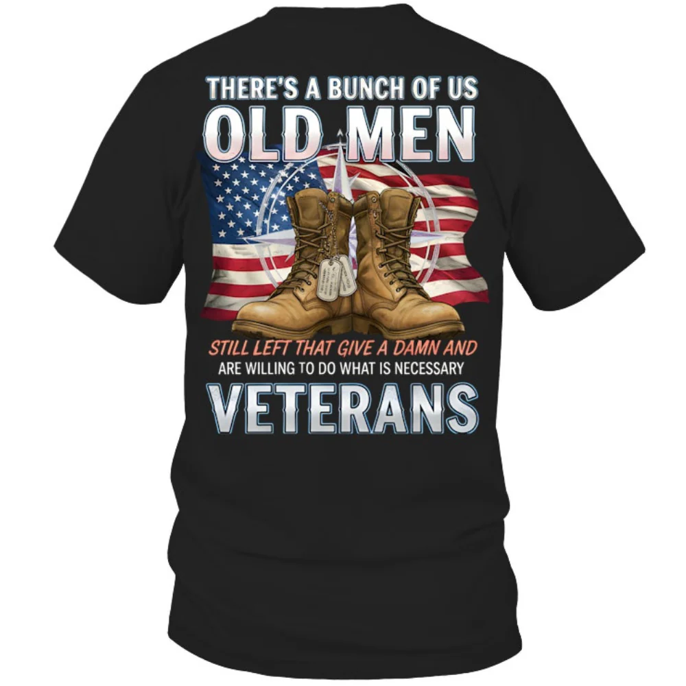 There's A Bunch Of Us Old Men Shirt - Gift For Patriotic, Veteran | HN02