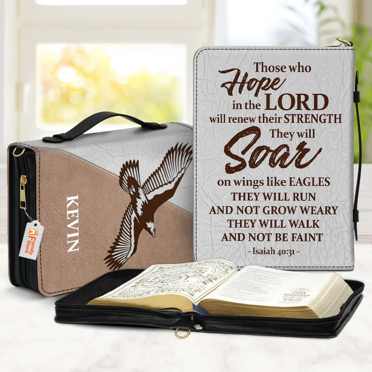 They Will Soar On Wings Like Eagles - Scripture Gifts For Women Of God - Personalized Bible Covers - AT4082467 - Image 2