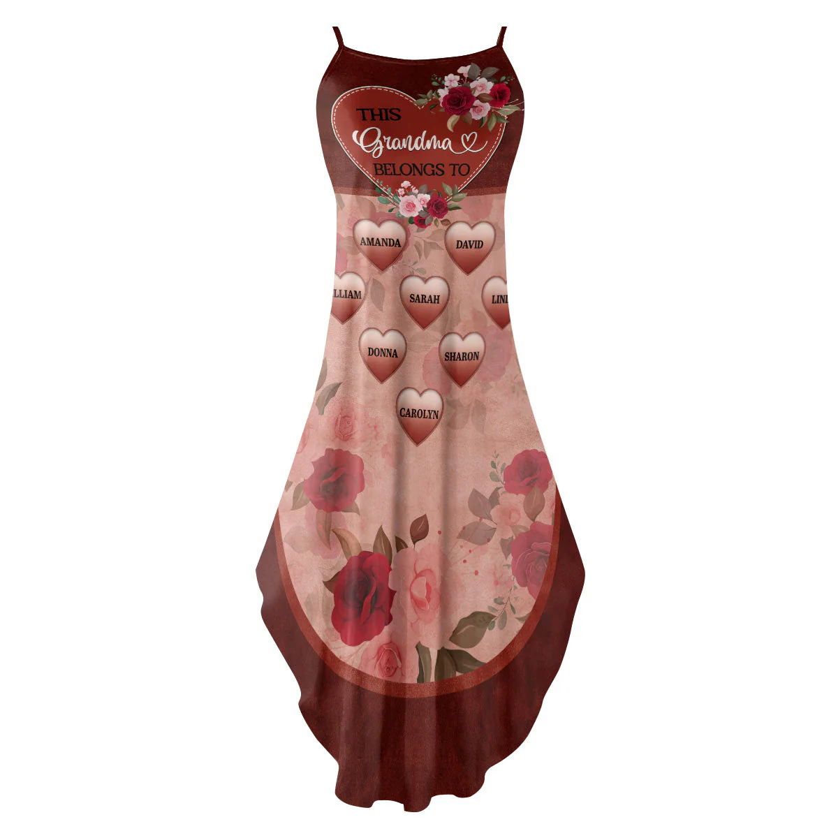 This Grandma Belongs To Flowers - Personalized Maxi Dress - Gift For Mom, Grandma - Image 4