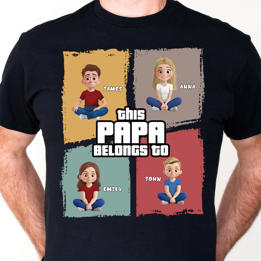 This Grandpa Belongs To - Personalized Shirt - Gift for Grandpa, Father's Day | GR25 DUC4 - Image 5