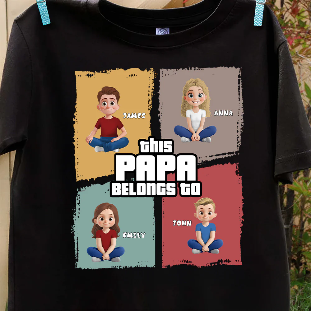 This Grandpa Belongs To - Personalized Shirt - Gift for Grandpa, Father's Day | GR25 DUC4 - Image 6