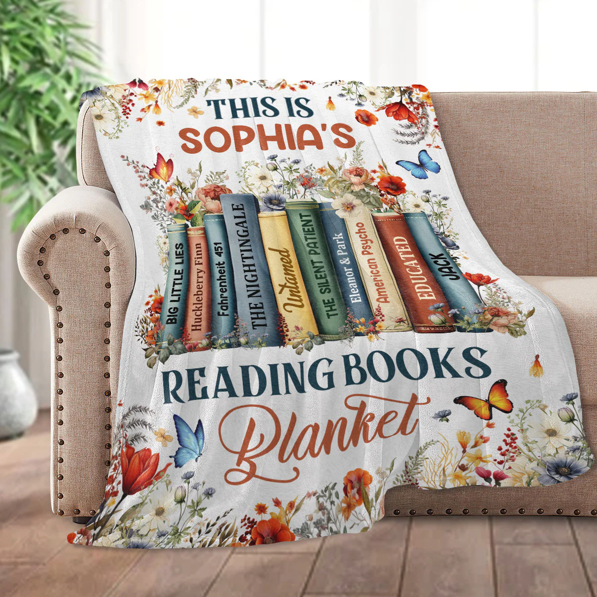 This Is My Reading Journal - Personalized Blanket - Gift For Book Lover, Reader, Her HH01 - Image 2