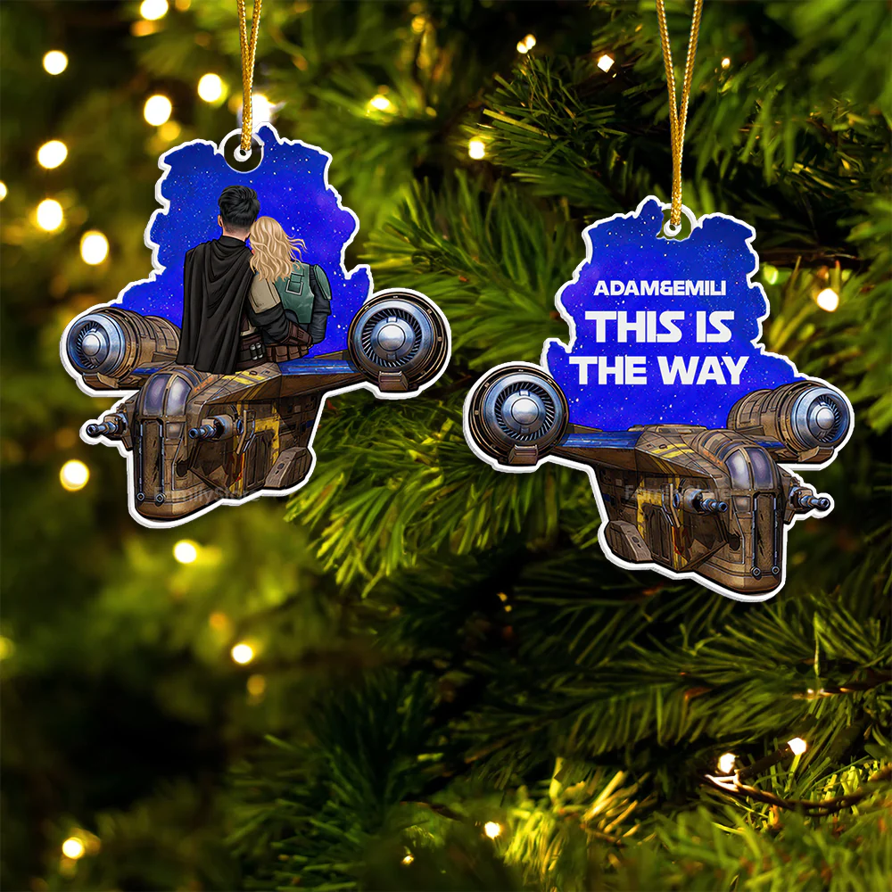 Stwa This Is The Way - Gift for Couples - Personalized Acrylic Ornament - CL19 NH96 - Image 5