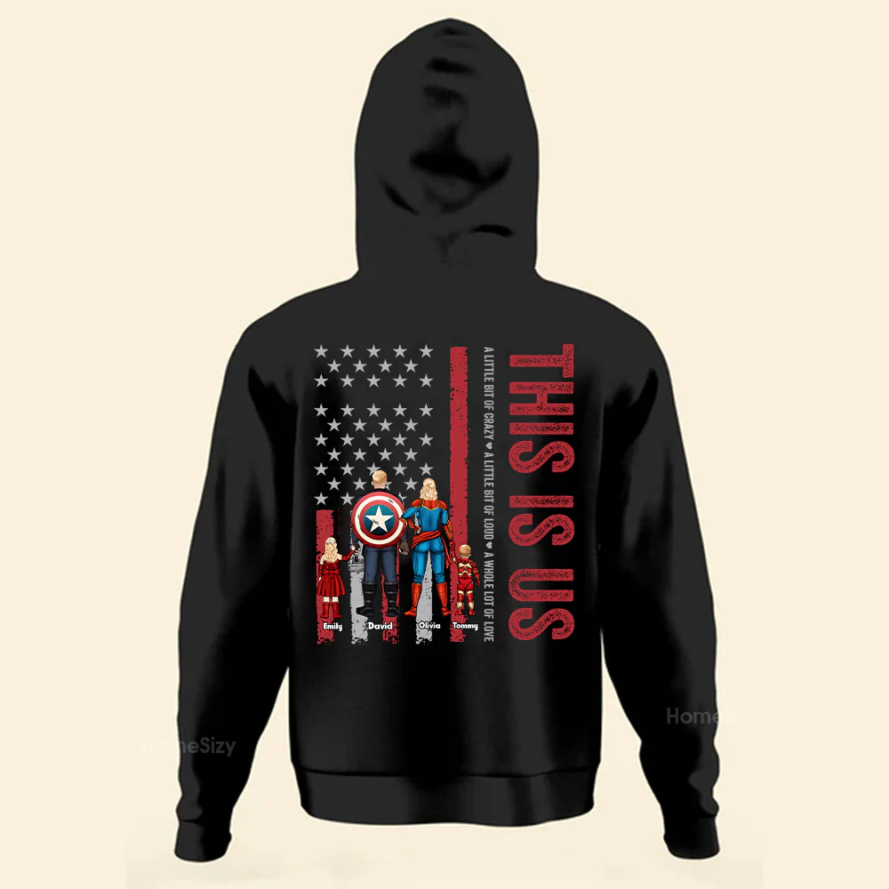 This Is Us Super Hero Family - Gift For Family Members - Personalized Shirt - CL02 NA94 - Image 3