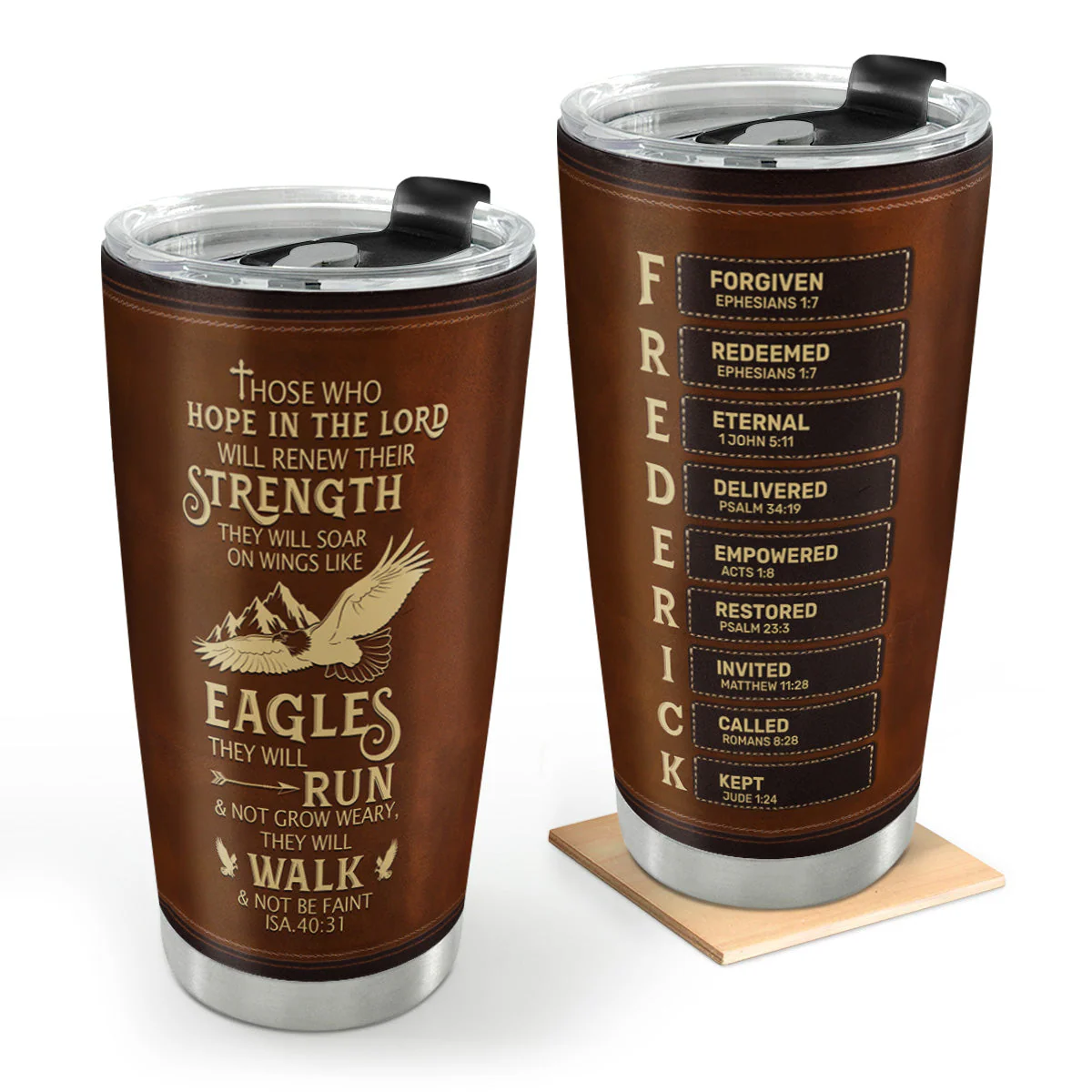 Those Who Hope In The Lord Will Renew Their Strength - Personalized Stainless Steel Tumbler | HN02