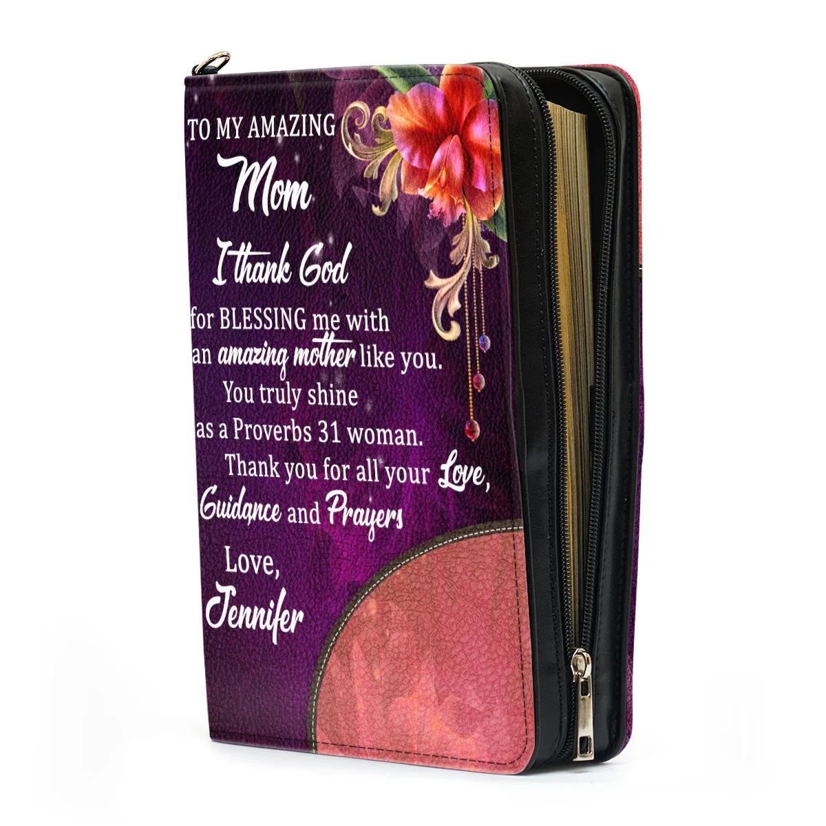 To My Amazing Mom - Unique Personalized Bible Covers - AT4081443 - Image 4