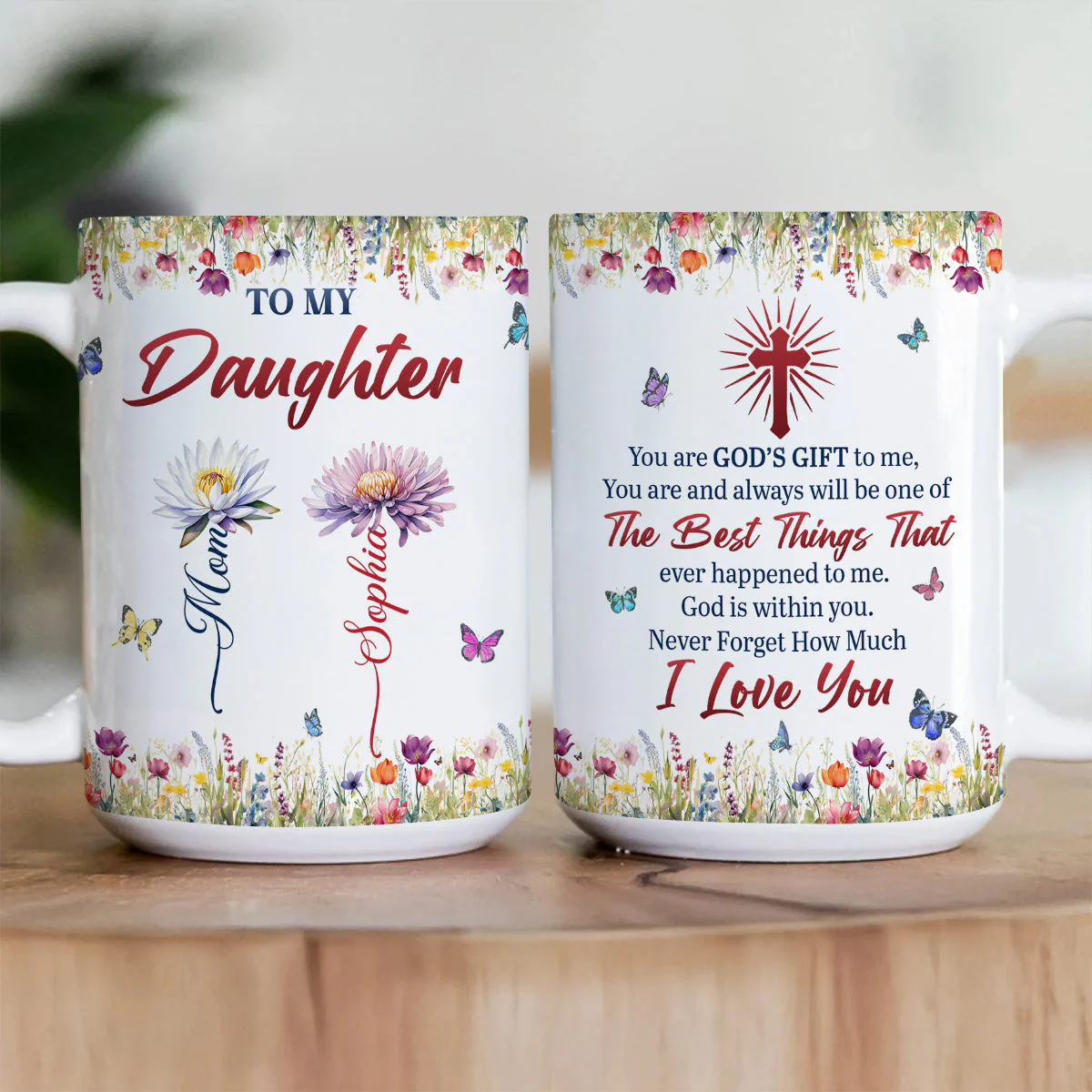 To My Daughter - Personalized Mug - Christian Gift For Daughter BA01 - Image 2