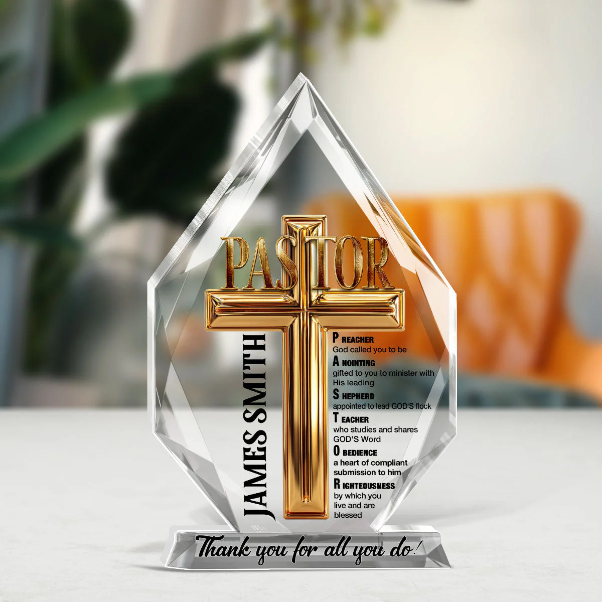 To My Pastor - Personalized Acrylic Plaque TD118 - Image 4