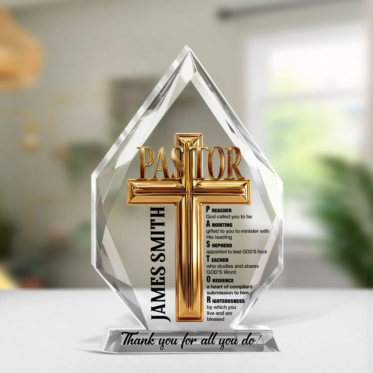 To My Pastor - Personalized Acrylic Plaque TD118 - Image 5