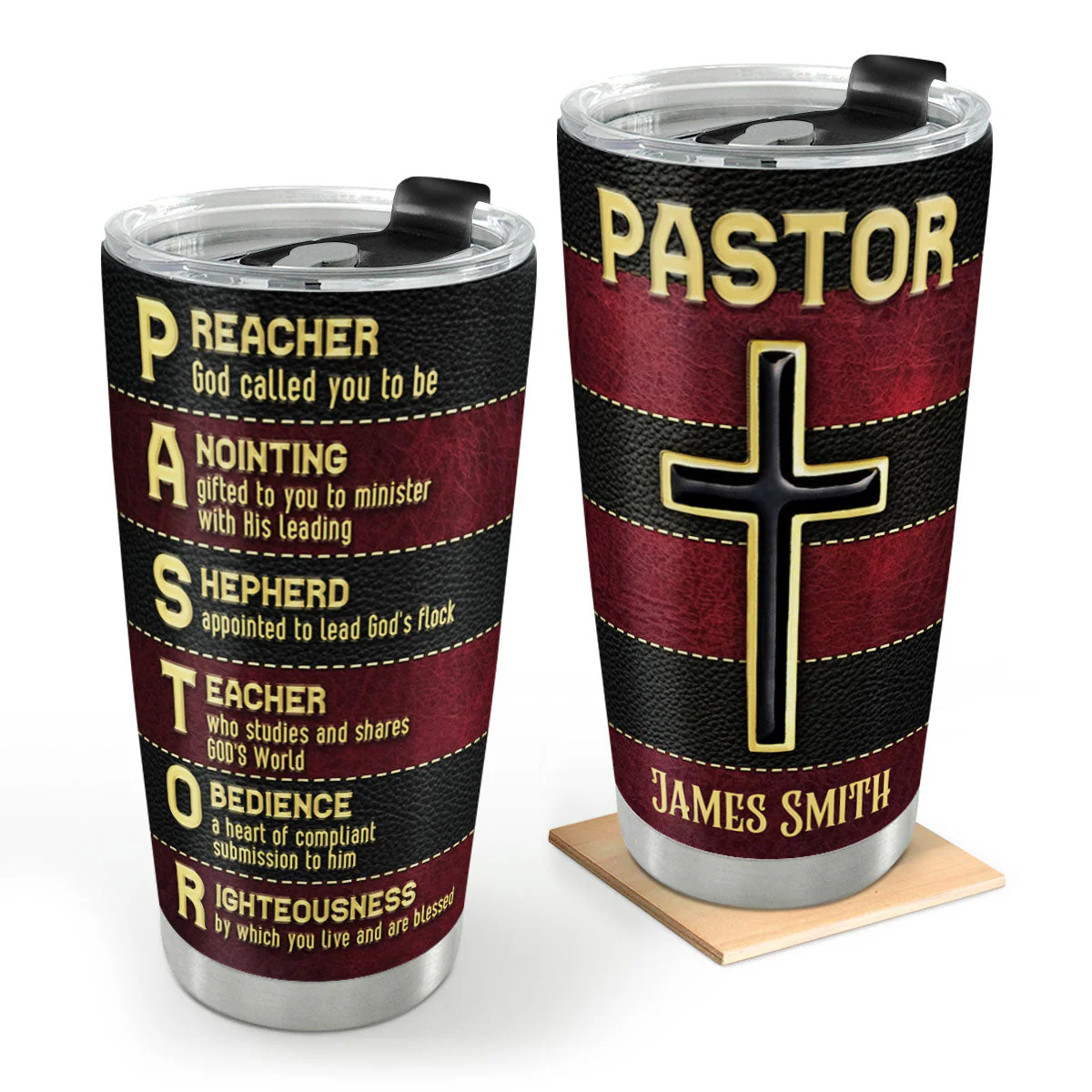 To My Pastor - Personalized Stainless Steel Tumbler TD118