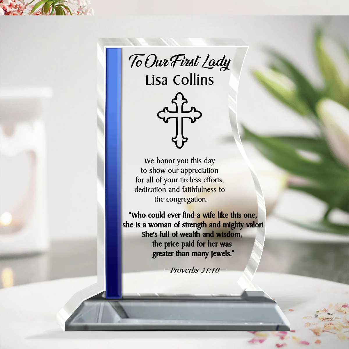 To Our Beloving First Lady - Personalized Acrylic Plaque TD118 - Image 3