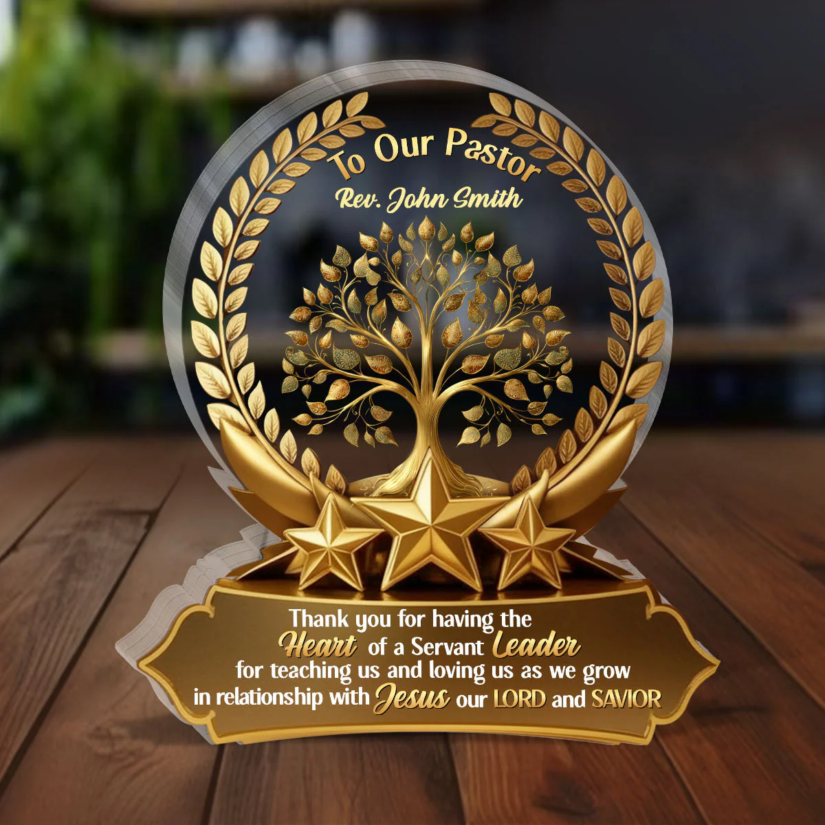 To Our Pastor - Personalized Acrylic Plaque TD118