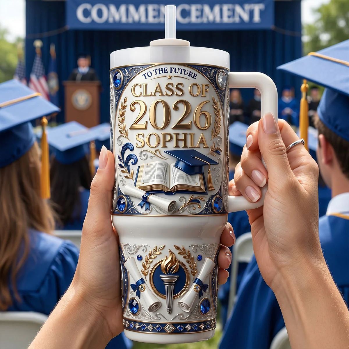 To The Future Class Of 2026 - Personalized Tumbler - Gift For Graduates - Image 4