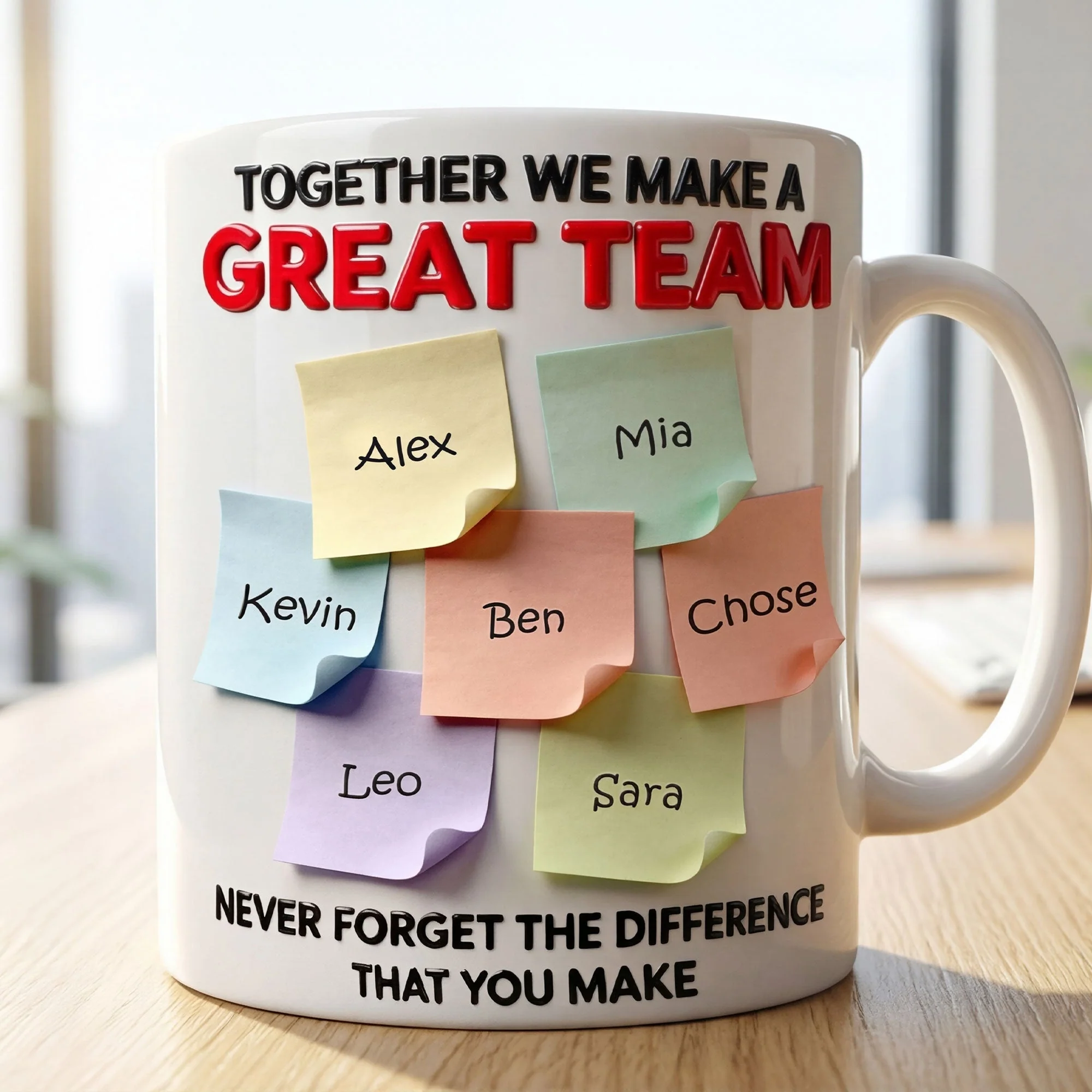Together We Make A Great Team - Personalized Mug - Gift For Coworkers NL122 - Image 2
