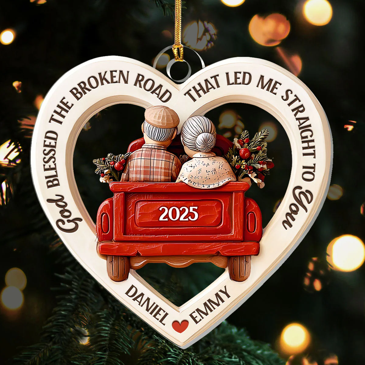 Together We Were Led - Personalized Acrylic Ornament - Gift For Family HL128