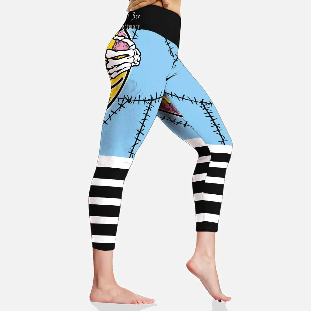 Touch And You Will See Your Worst Nightmare - Spooky Leggings - Christmas Gift For Her NL122 - Image 4