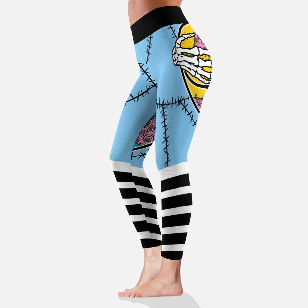 Touch And You Will See Your Worst Nightmare - Spooky Leggings - Christmas Gift For Her NL122 - Image 5
