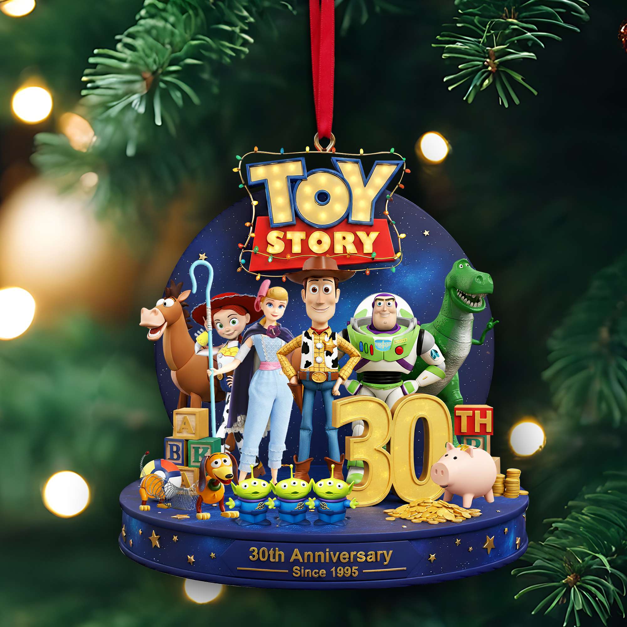 Toy Story: 30th Anniversary Since 1995 - Personalized Acrylic Ornament - Christmas Gifts For Fan, Kids HH01 - Image 2
