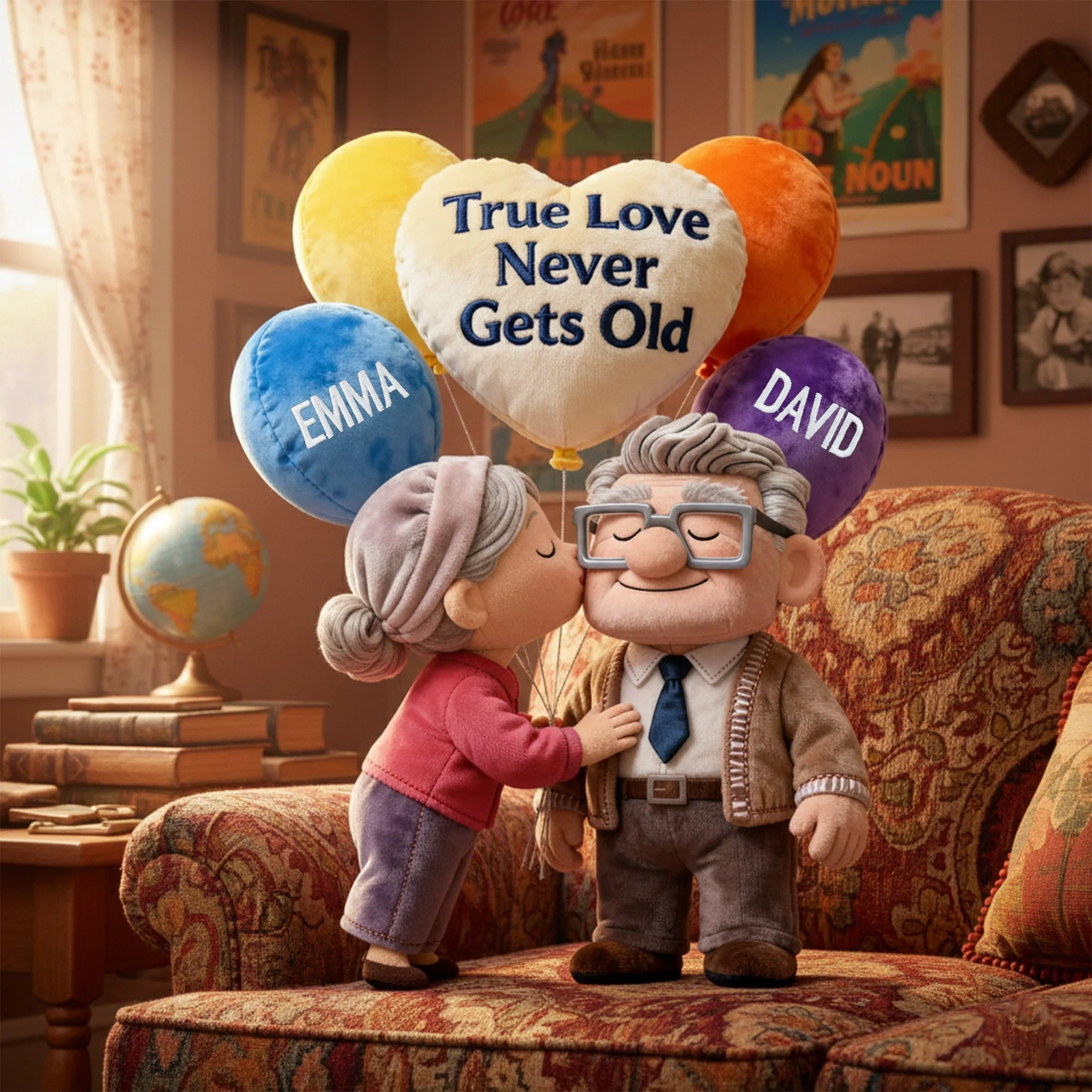 True Love Never Gets Old - Personalized Custom Shape Pillow - Gift For Couples NL122 - Image 3