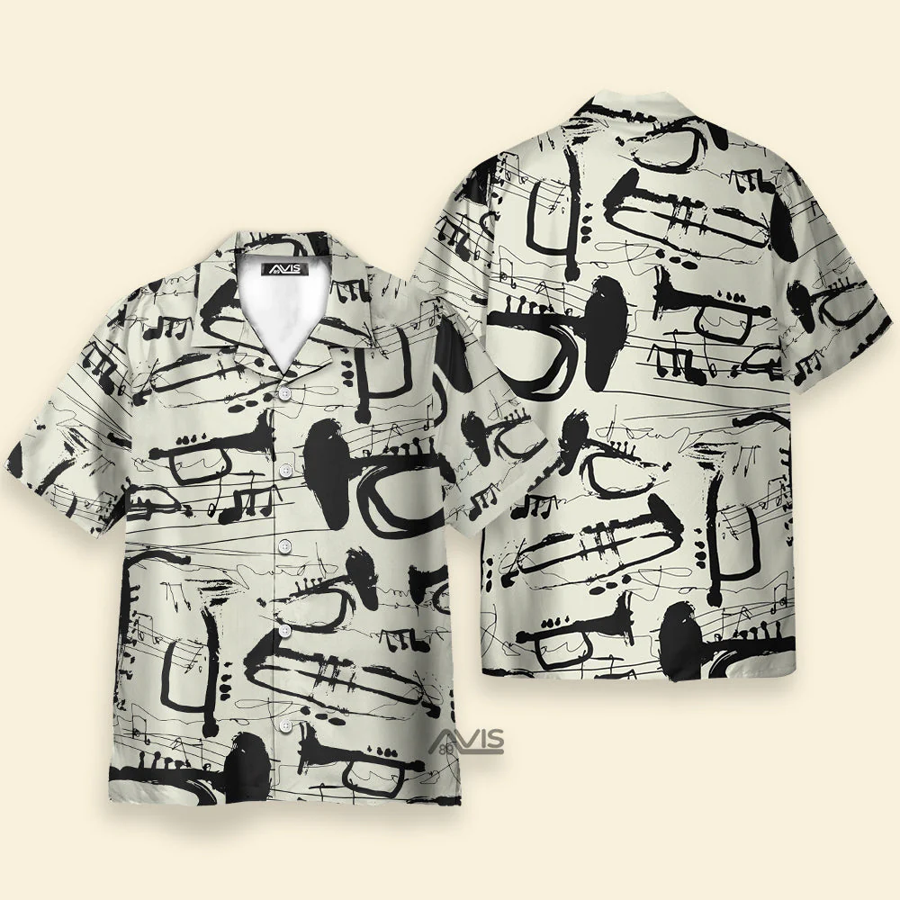 Trumpet Is Cool - Hawaiian Shirt - Image 2