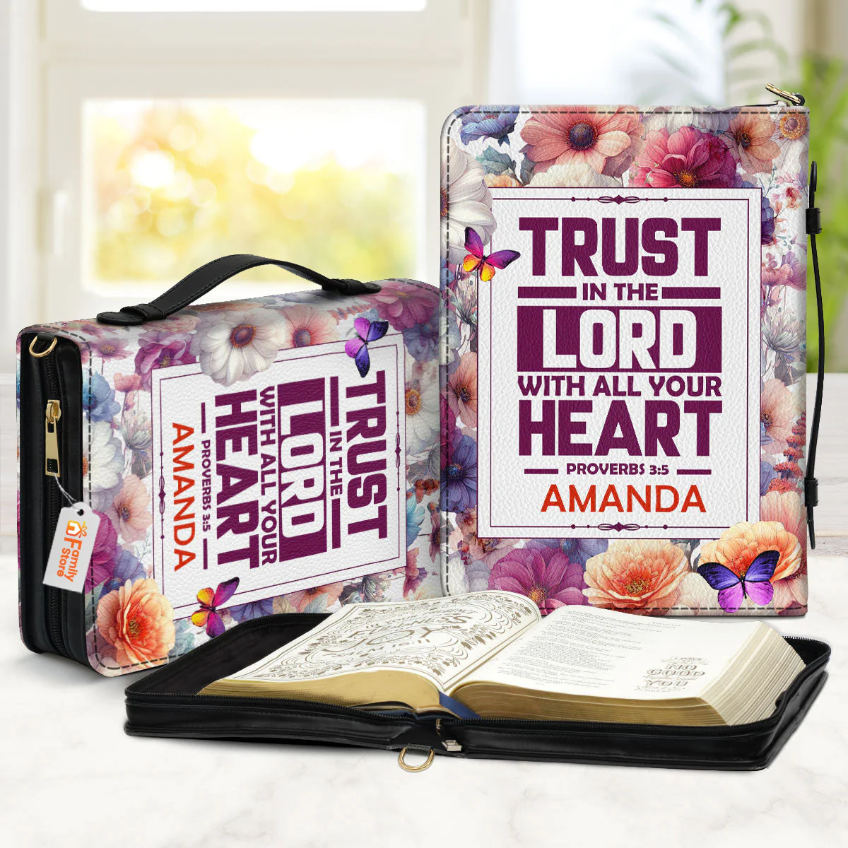 Trust In The Lord - Unique Personalized Bible Covers - AT4081237 - Image 2