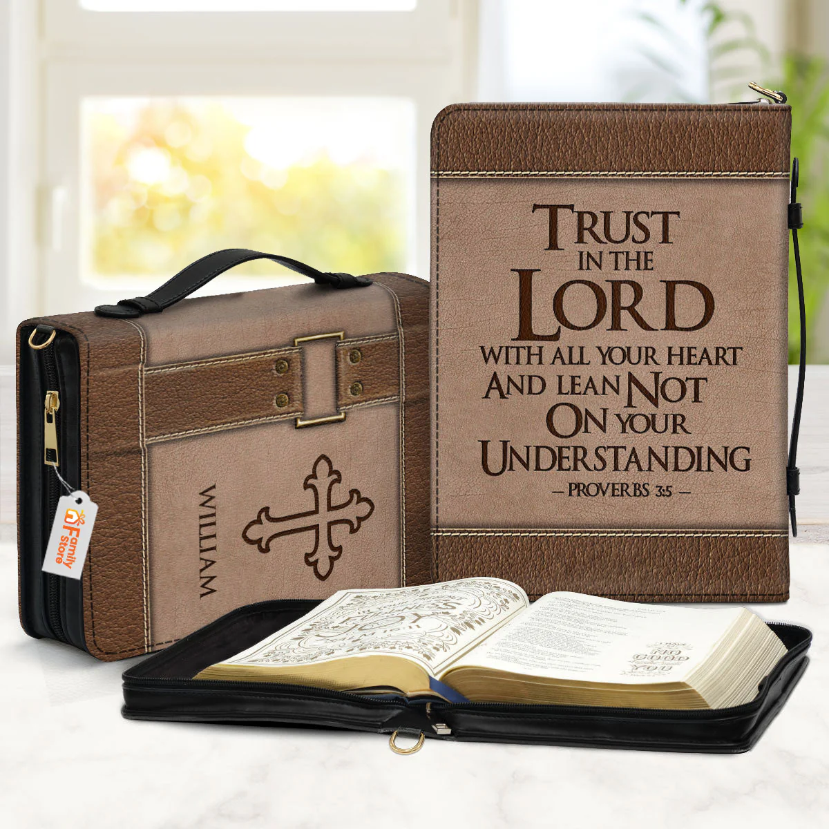 Trust In The Lord With All Your Heart - Awesome Personalized Bible Covers - AT4082461 - Image 2