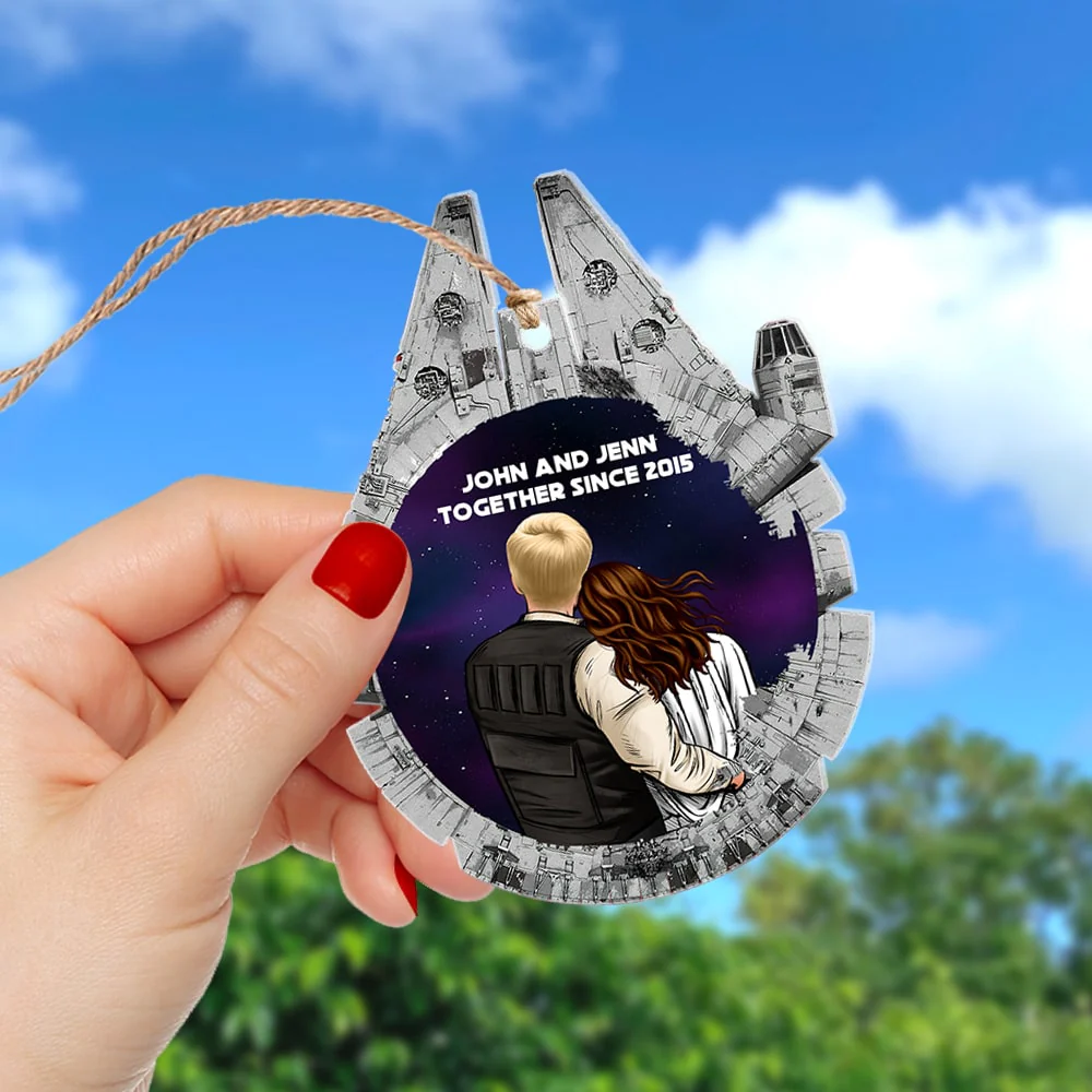 Stwa Love You Far Far Away - Personalized Acrylic Ornament - Gift For Couples | CL19 TD118 - Image 4