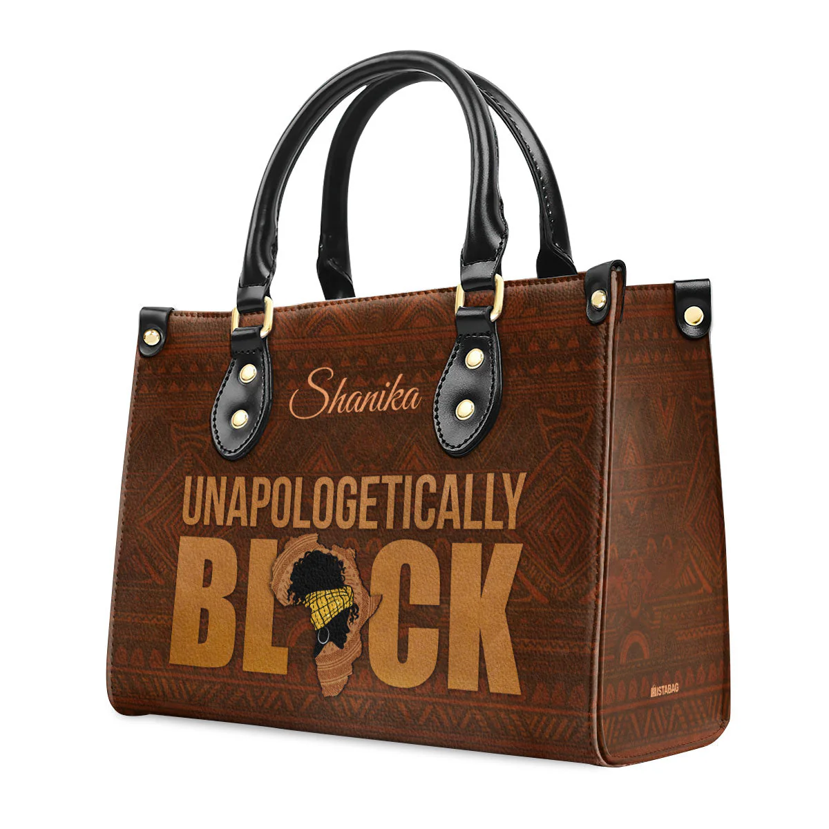 Unapologetically Black - Personalized Leather Handbag | HN02 - Image 2