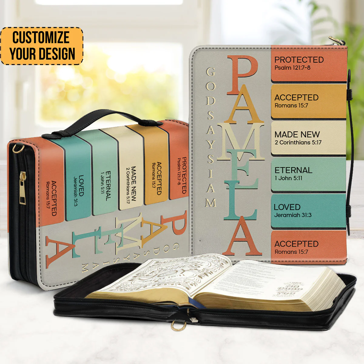 Uncover The Sacred Meaning Of Your Name - Personalized Bible Cover | YMQ Retro - Image 2