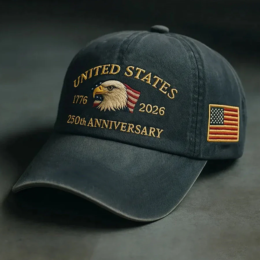 United States 250th Anniversary - Embroidered Cap - Gift For Patriotic HN02