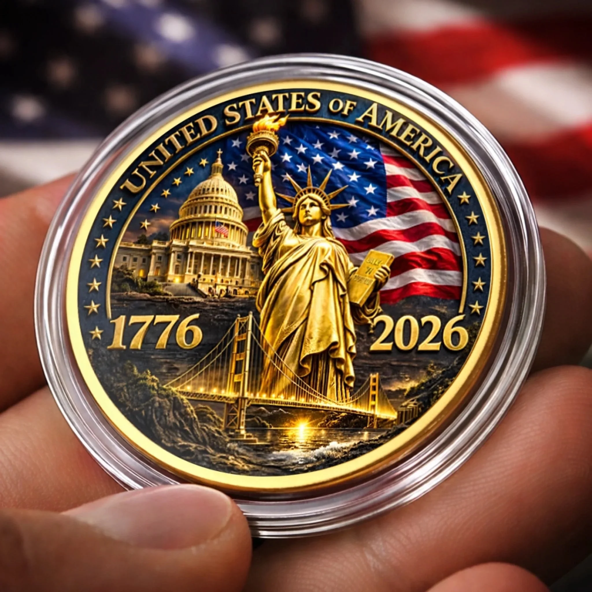United States Of America 1776 - 2026 - Commemorative Coin - Gift For Patriotic | HN02 - Image 3