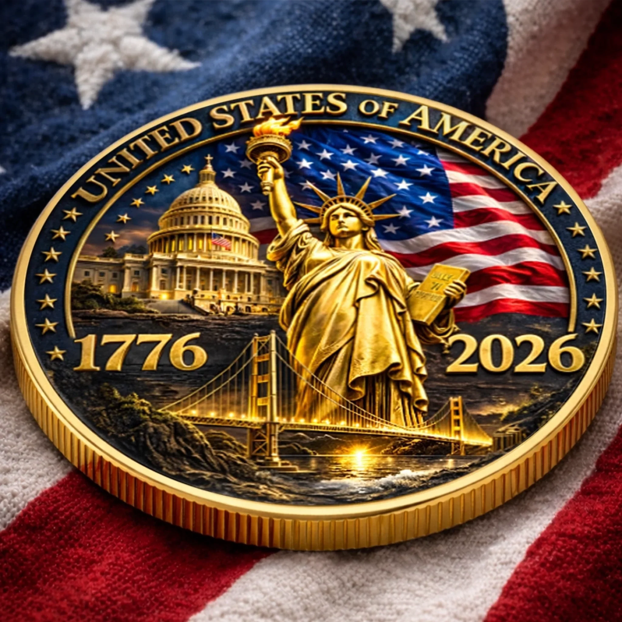 United States Of America 1776 - 2026 - Commemorative Coin - Gift For Patriotic | HN02 - Image 4