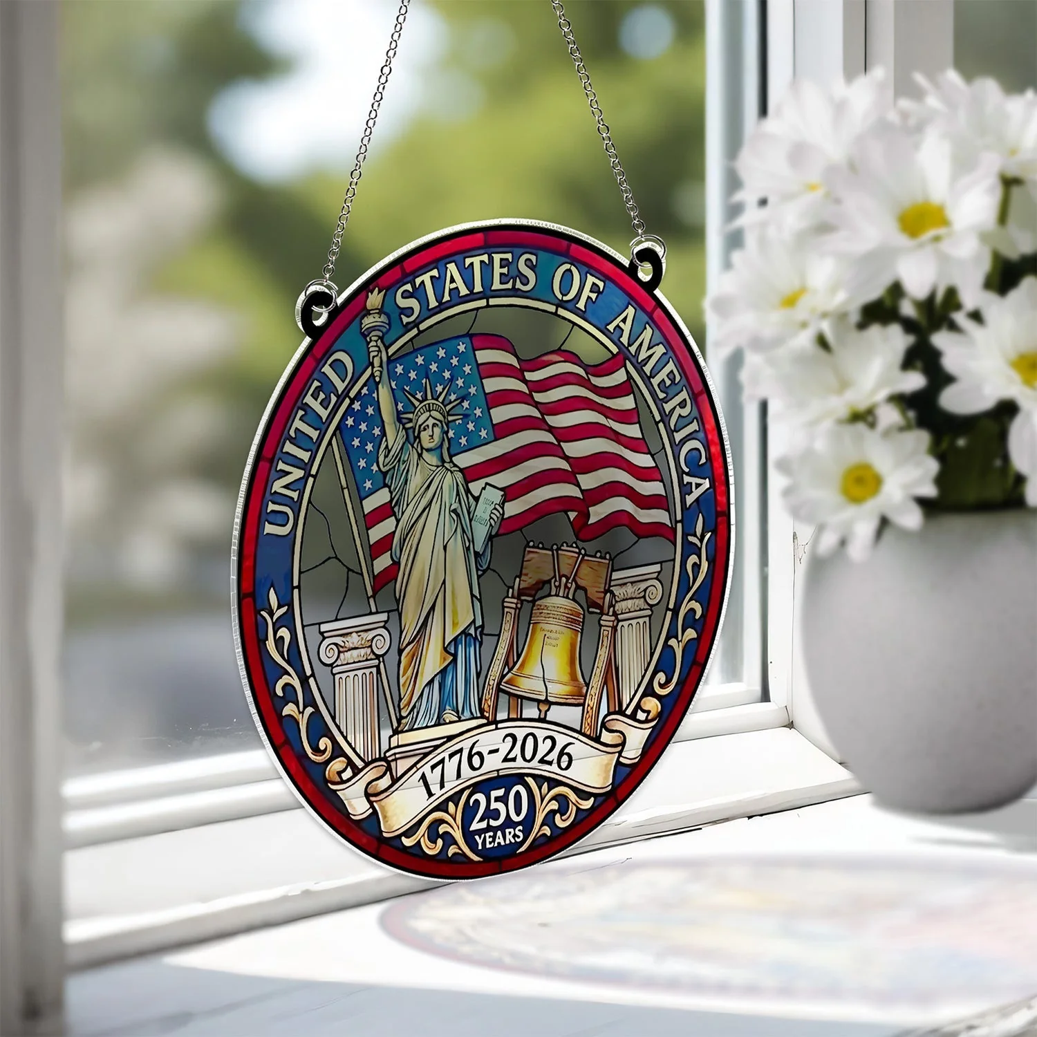 United States Of America - Window Hanging Suncatcher - Patriotic Gift For Family HN02 - Image 3