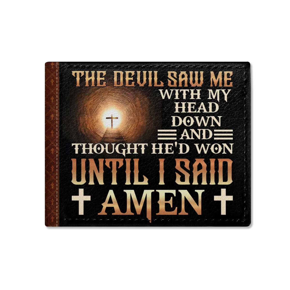 Until I Said Amen - Personalized Folded Wallet - Image 3
