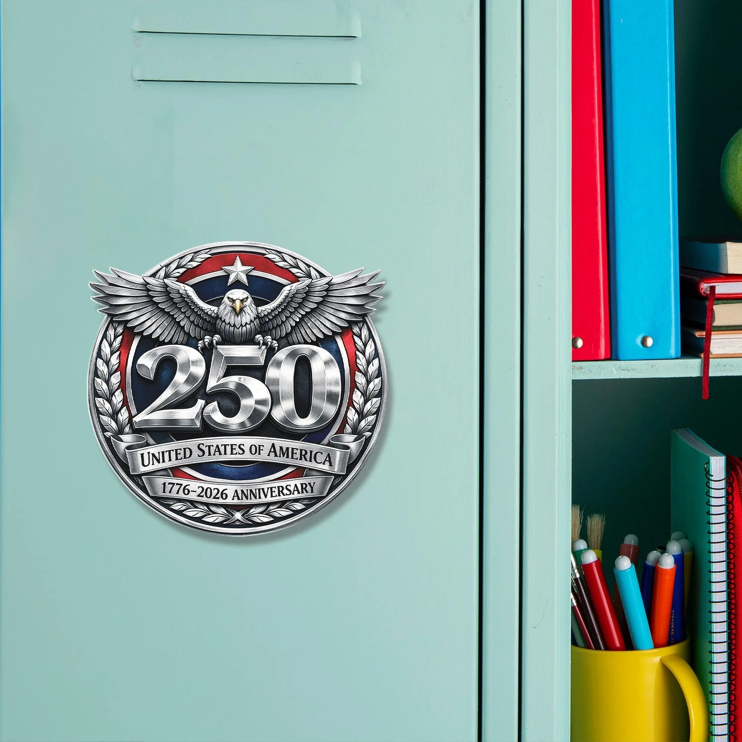 USA 250 Years Anniversary - Shape Acrylic Fridge Magnet - Patriotic Gift For Family | HN02 - Image 4
