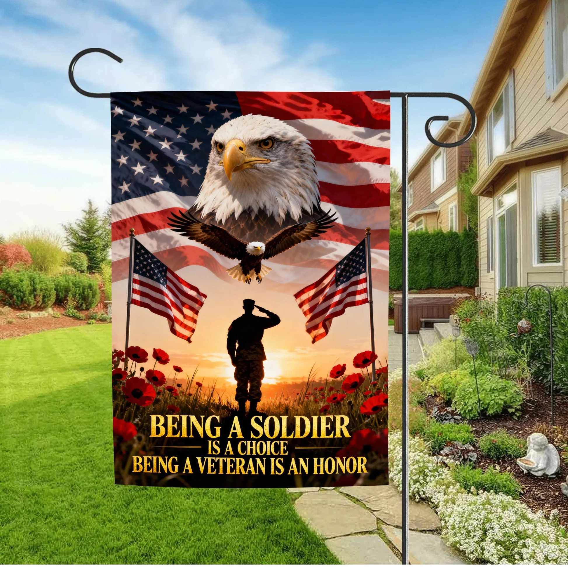 Veteran Pride Military Service Flag - Gift For Veteran, Patriotic | HN02 - Image 4