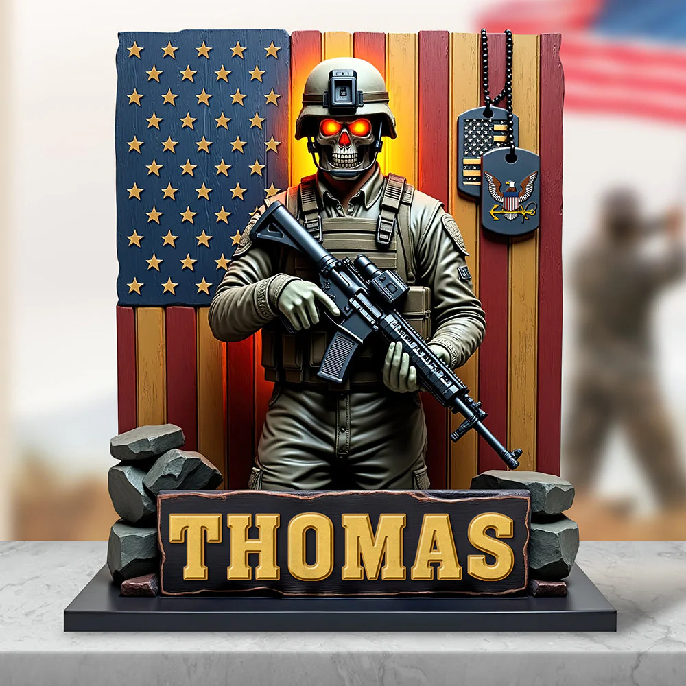 Veterans Military - Shape Acrylic Plaque - Gift For Veterans | HN02 - Image 3