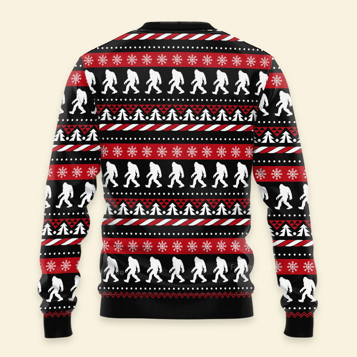 Vintage Bigfoot Funny Ugly Christmas Sweater For Men And Women - Image 3