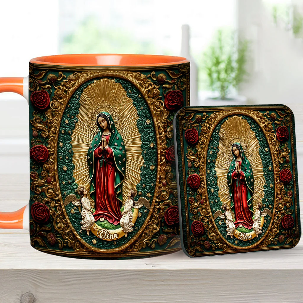 Virgin Mary Acrylic - Personalized Christian Accent Mug - Gift For Christian BA01 - Image 18